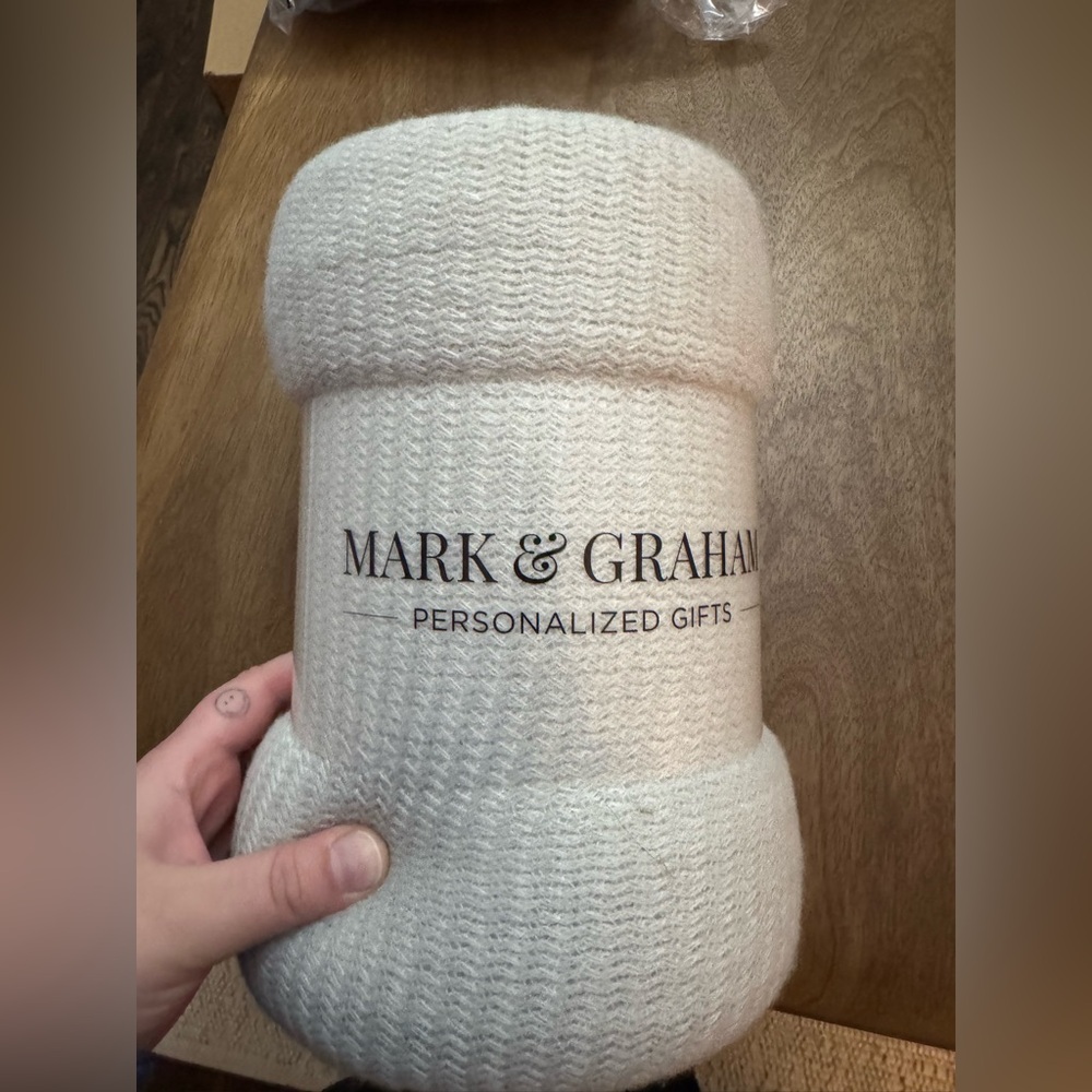 Mark & Graham Colorblock Soft Throw Blanket